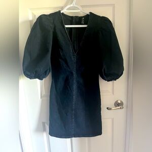 Zara Denim Dress with Puffy Sleeves 8527/001/462